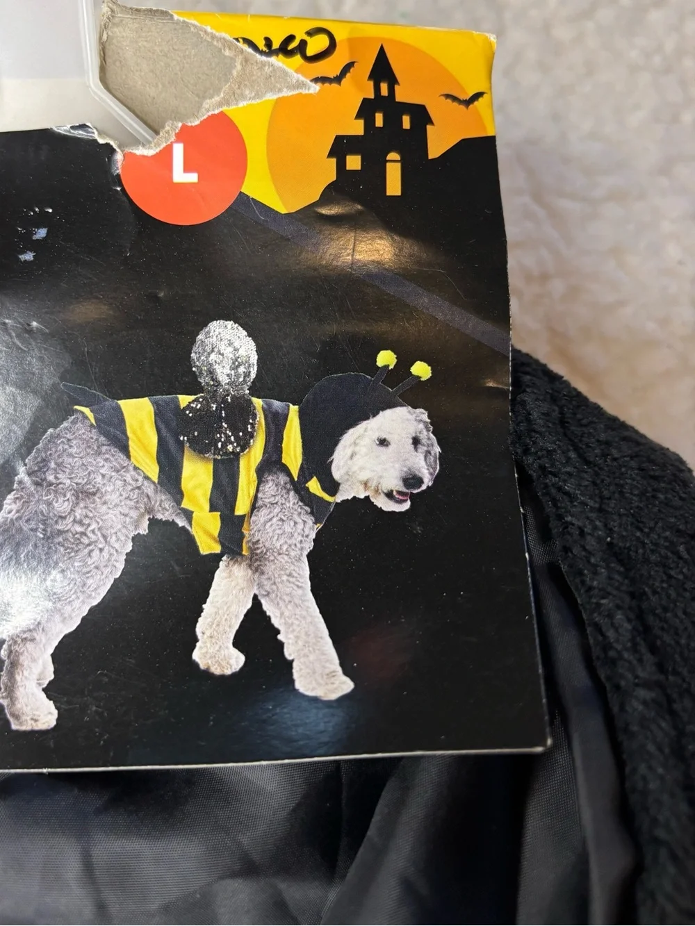 Vibrant Life Halloween Bumblebee Fleece Sequins Dog Costume